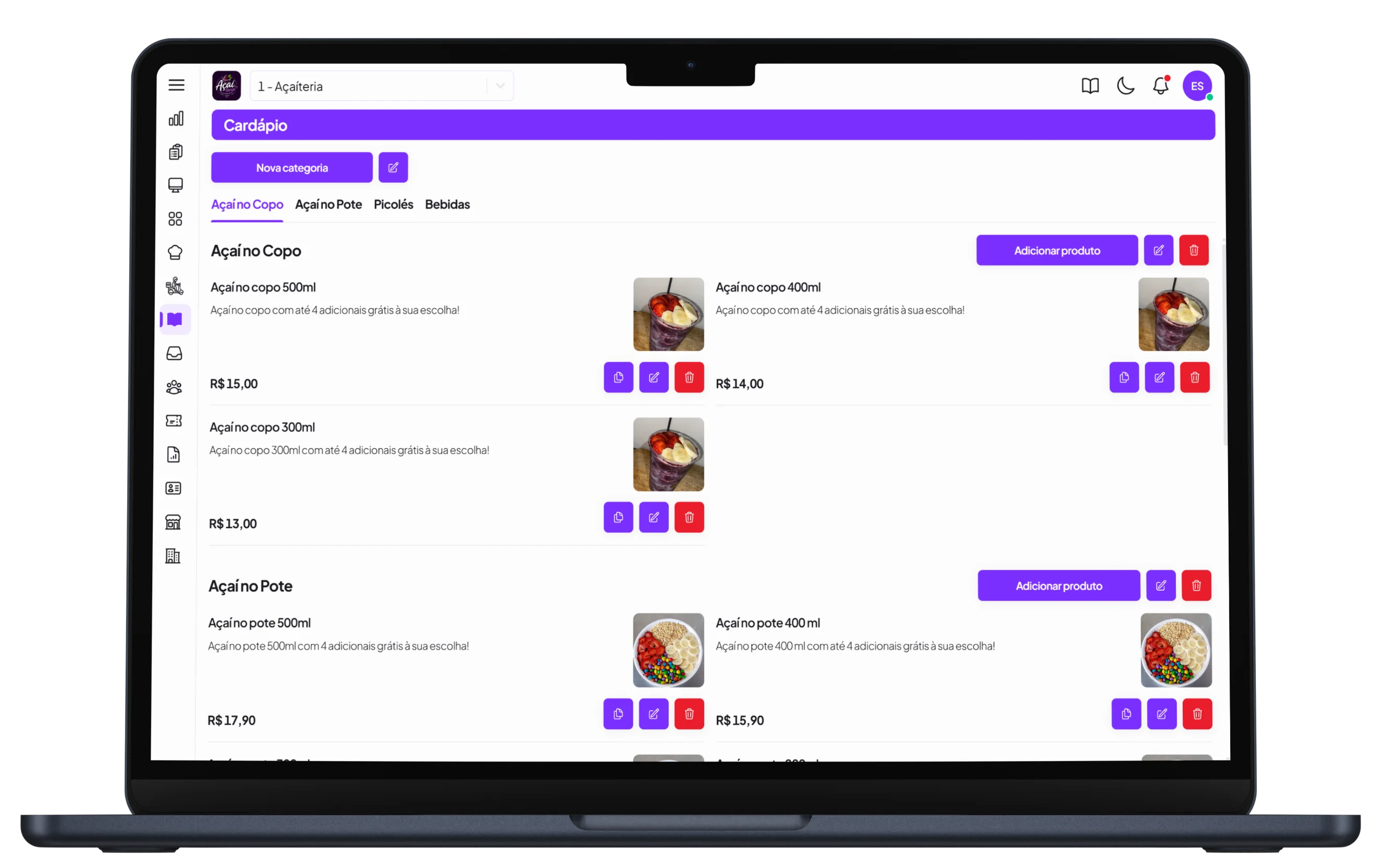 Etapa 01: Crie seu cardápio em minutos ou deixe com a gente