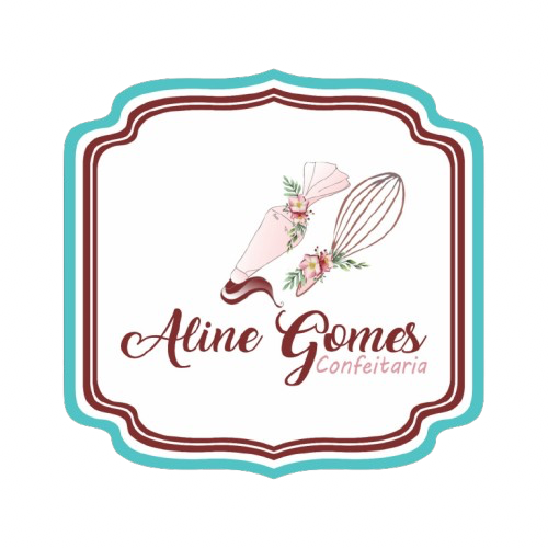 Logo Aline Gomes Confeitaria
